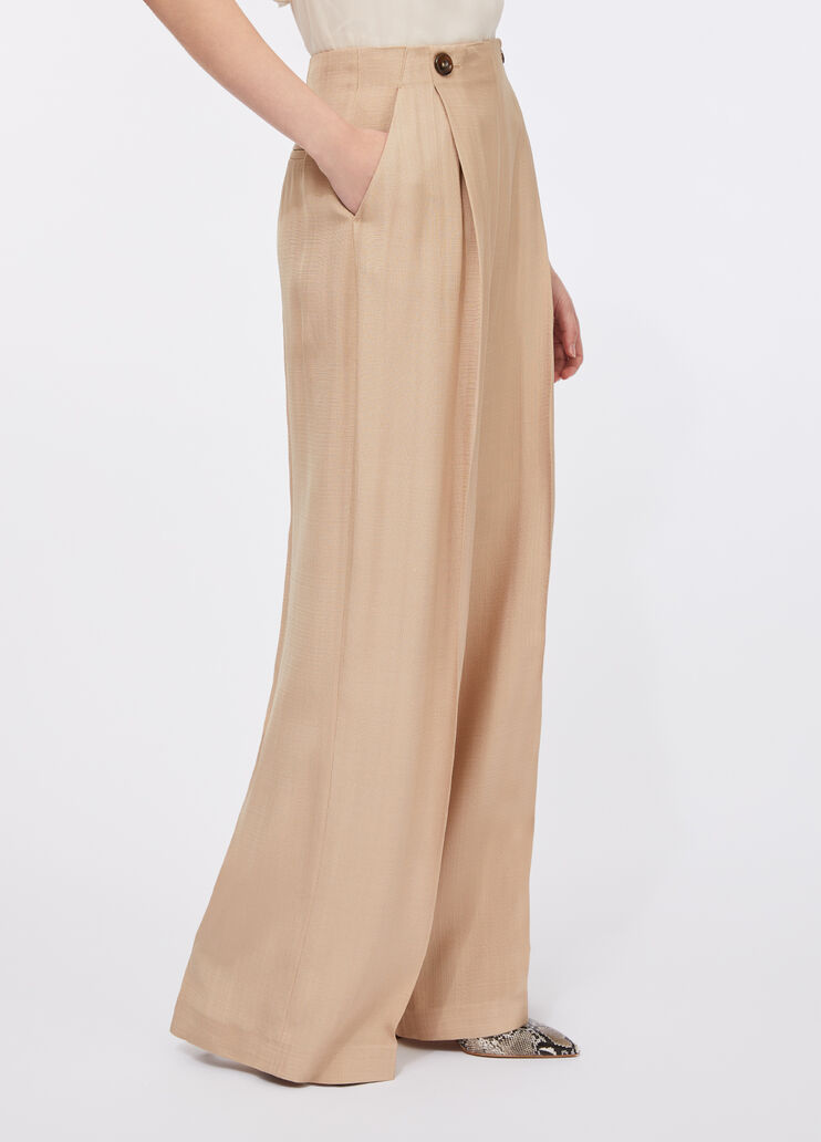 Wide leg trousers beige Liu Jo - large image number 4