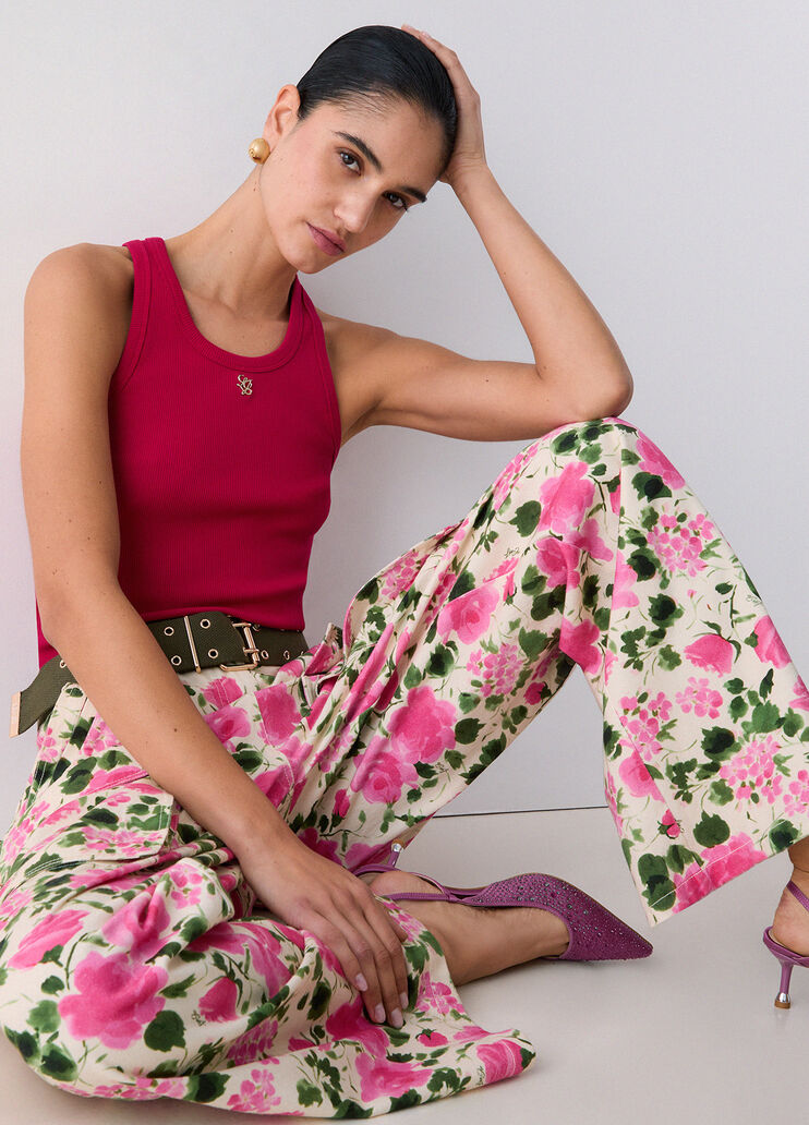 Oberteil mit Mini-Logo Rot Liu Jo - medium