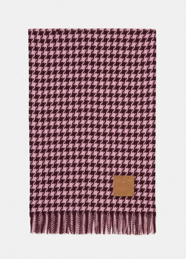 Houndstooth stole red Liu Jo - large image number 3