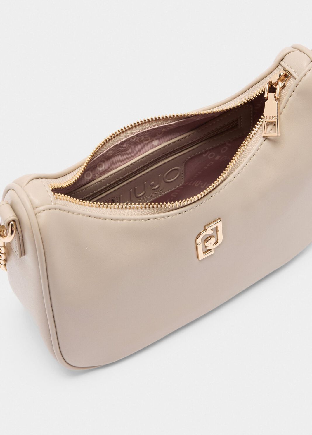 Borsa hobo piccola con catena beige Liu Jo - large image number 4