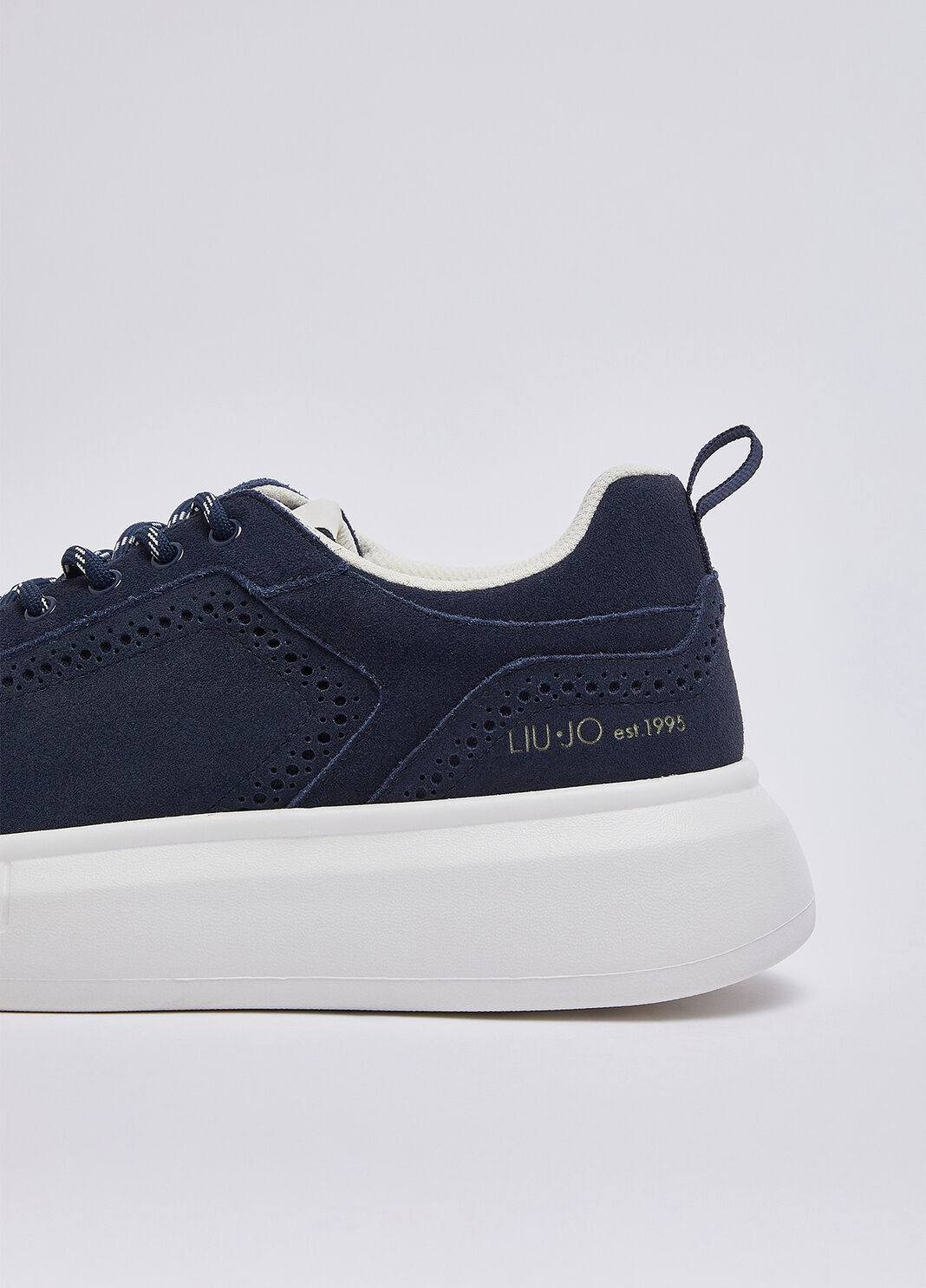 Plattform-Sneakers aus Wildleder blau Liu Jo - large image number 4