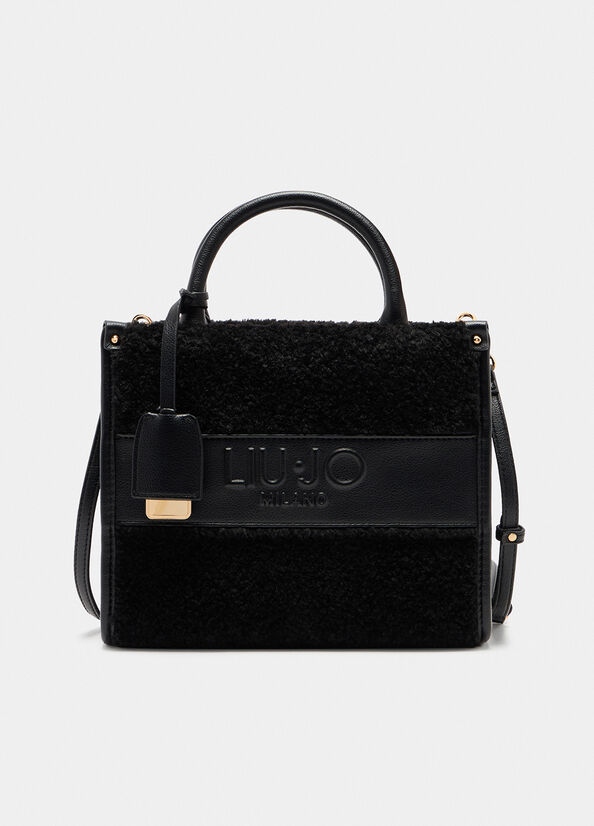 Small teddy tote bag black Liu Jo - large image number 0