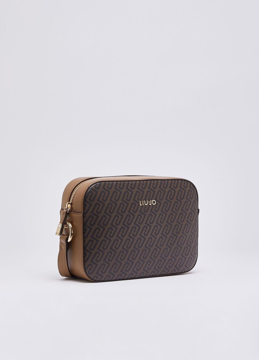 Sac bandouli&egrave;re moyen monogramme beige Liu Jo - large image number 1