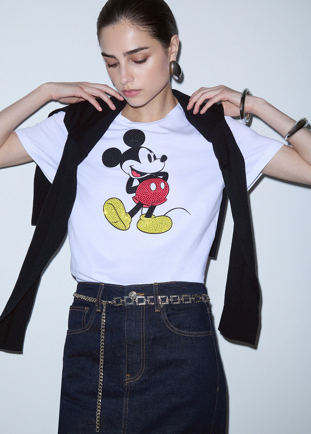 T-shirt imprim&eacute; blanc et Mister mouse Liu Jo - large image number 3