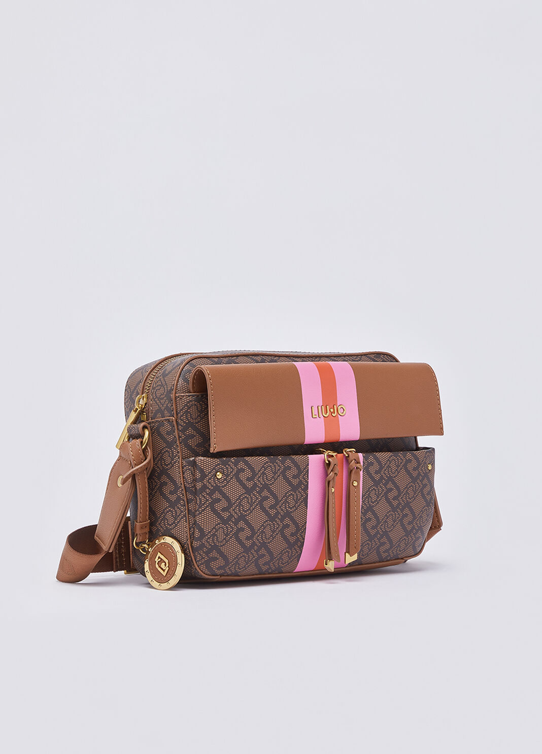 Medium crossbody bag with charm brown Liu Jo - large image number 2