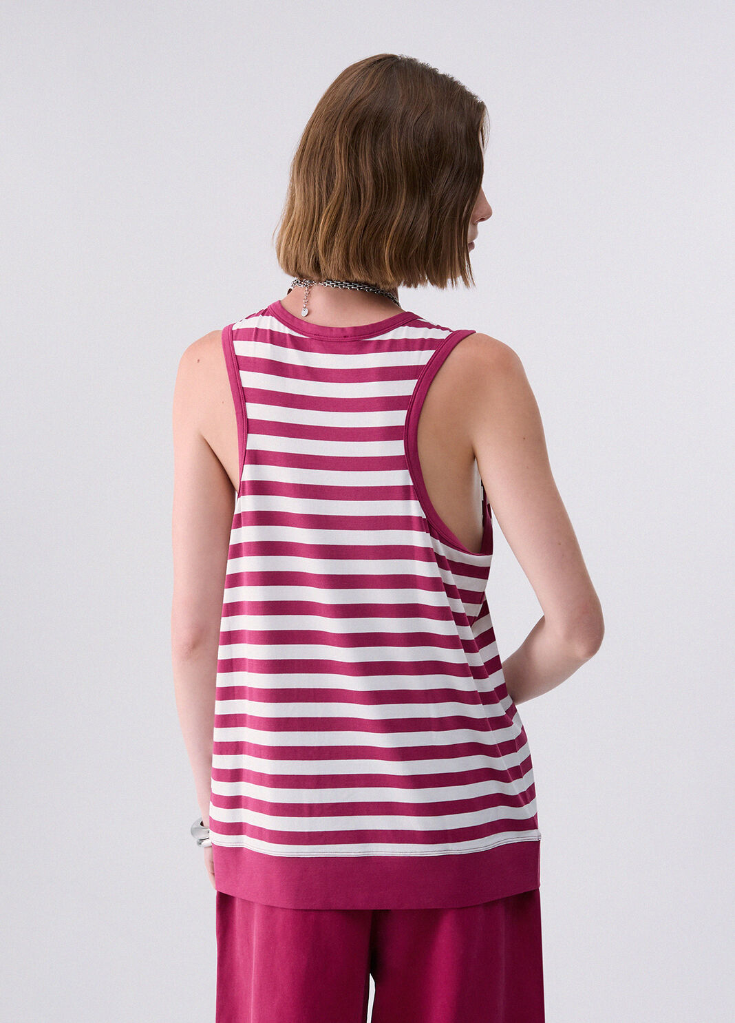 Striped top white and red Liu Jo - large image number 1