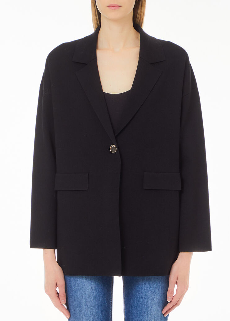 Blazer en maille noir Liu Jo - large image number 0 Blazer en maille noir Liu Jo - large image number 0