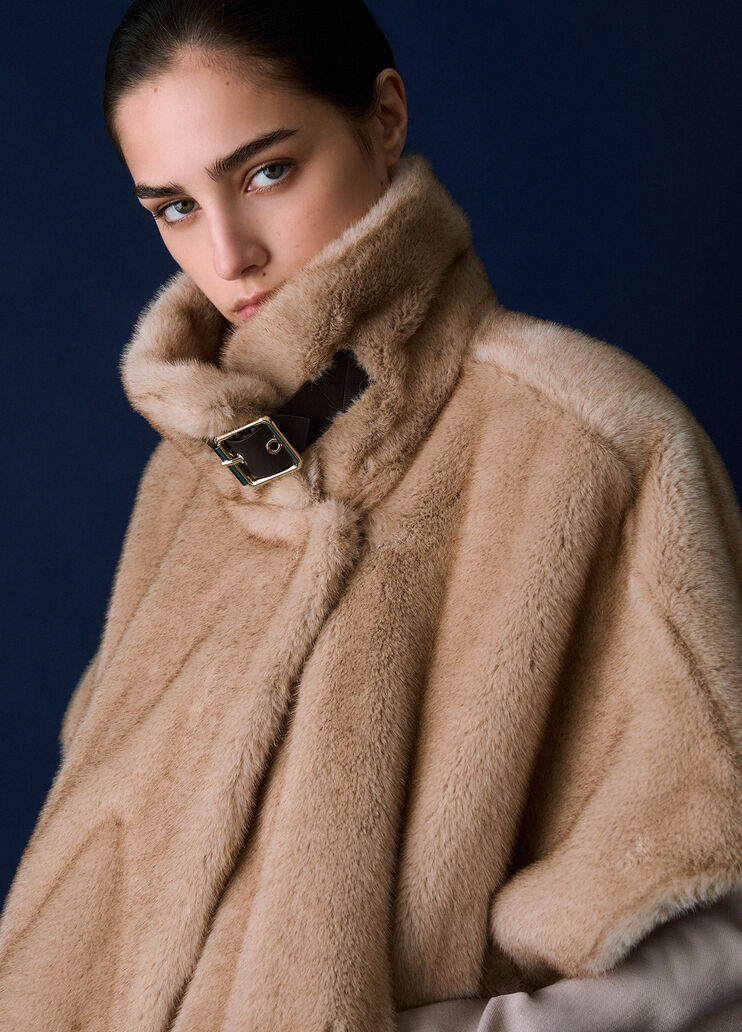Faux Fur Cape angora Liu Jo - medium
