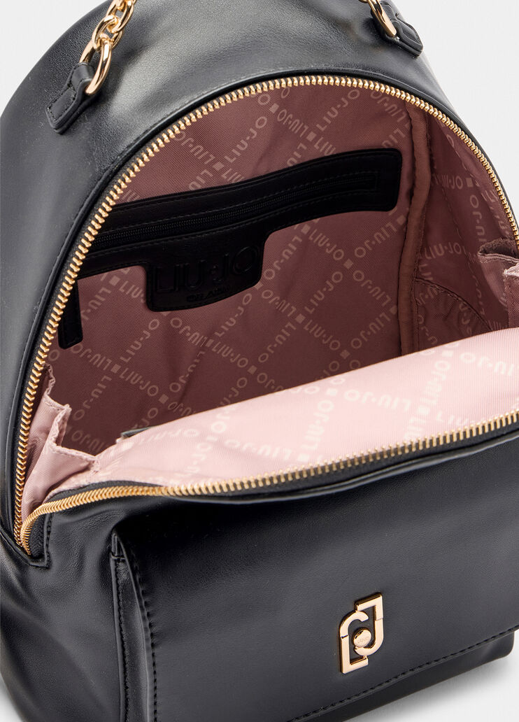Mittelgroßer Rucksack mit Pochette Schwarz Liu Jo - large image number 3 Mittelgroßer Rucksack mit Pochette Schwarz Liu Jo - large image number 3