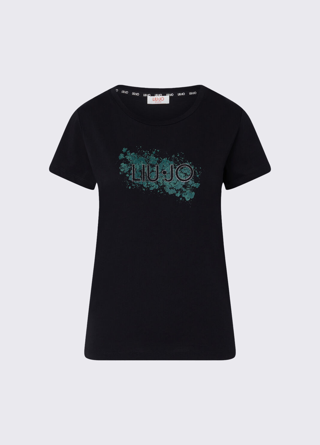 T-shirt avec logo noir Liu Jo - large image number 6