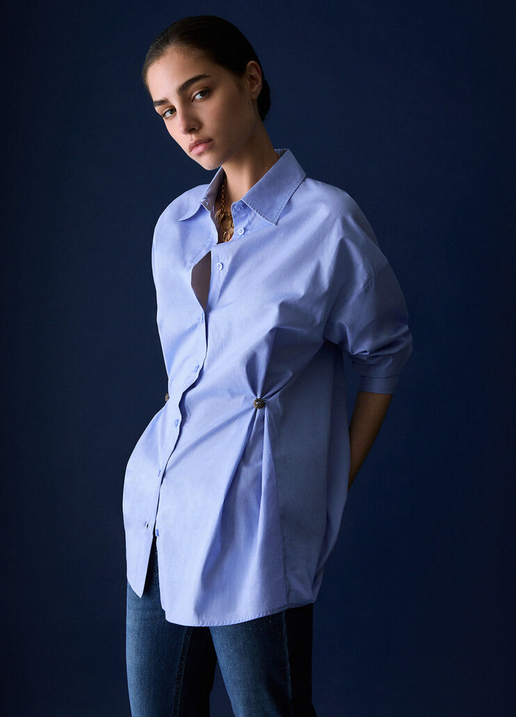 Chemise en popeline bleu clair Liu Jo - medium