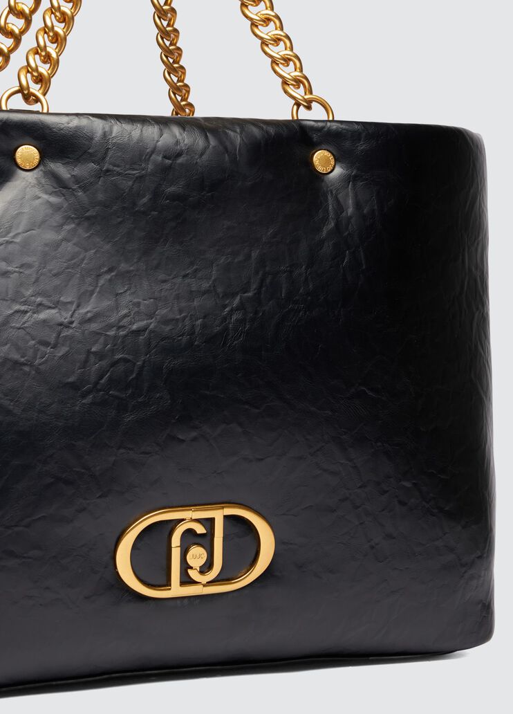 LaPuffy shopping bag black Liu Jo - large image number 4 LaPuffy shopping bag black Liu Jo - large image number 4