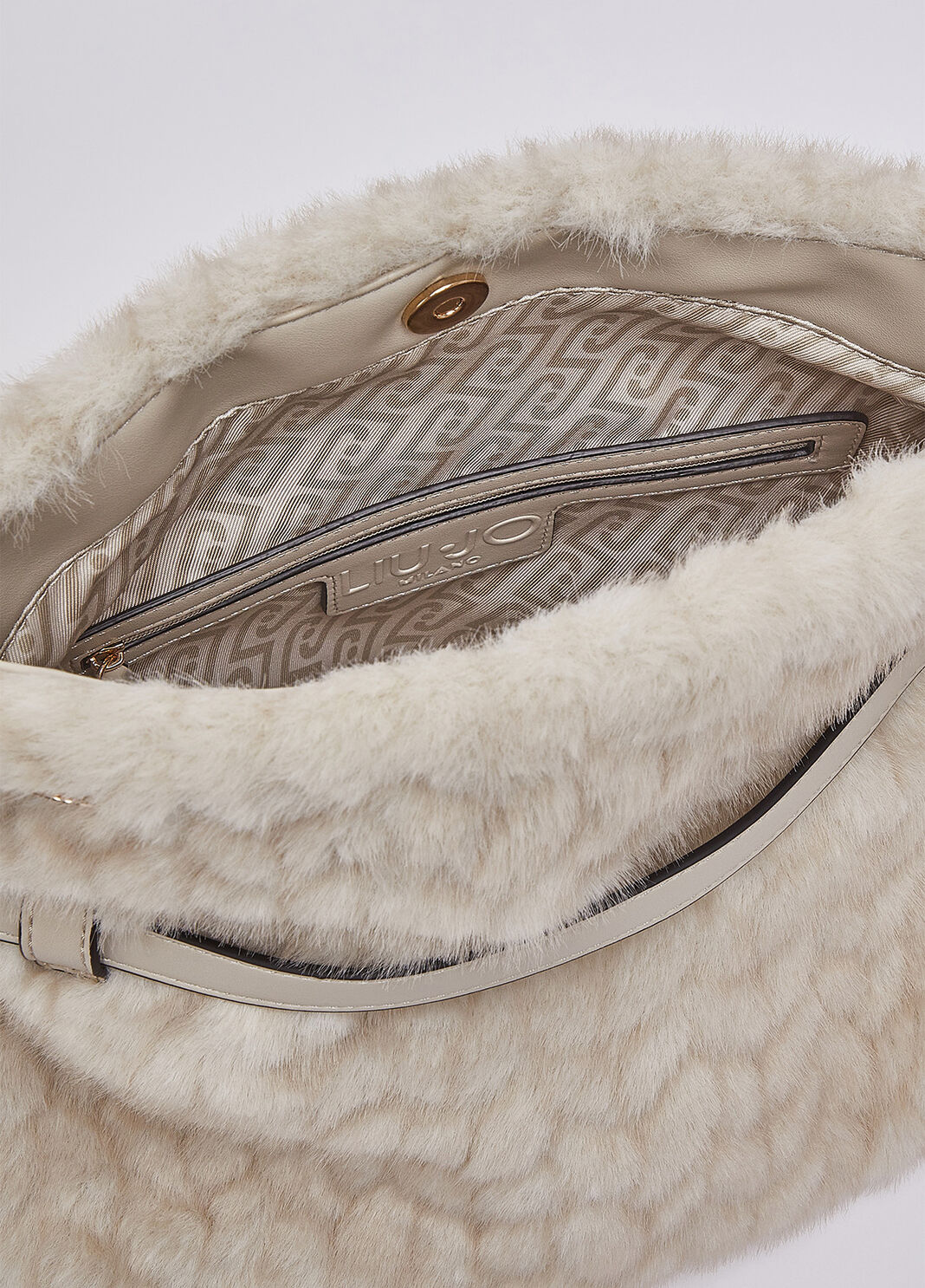 Riccy Bag in Faux Fur cream Liu Jo - large image number 5