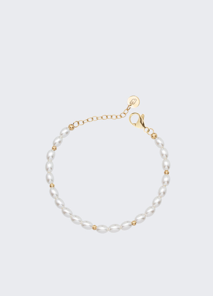 Tennis bracelet with pearls white Liu Jo - medium Tennis bracelet with pearls white Liu Jo - medium