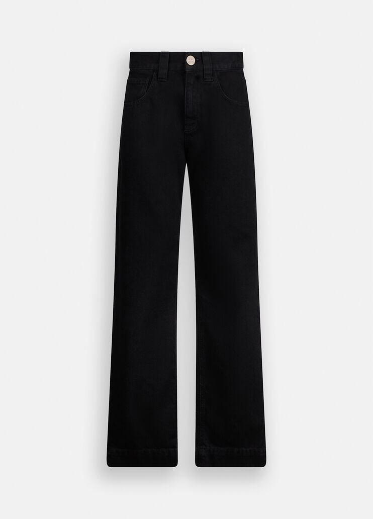 Straight jeans with jewelled beads black denim Liu Jo - medium Straight jeans with jewelled beads black denim Liu Jo - medium