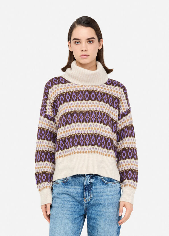 Dolcevita jacquard viola Liu Jo - large image number 0