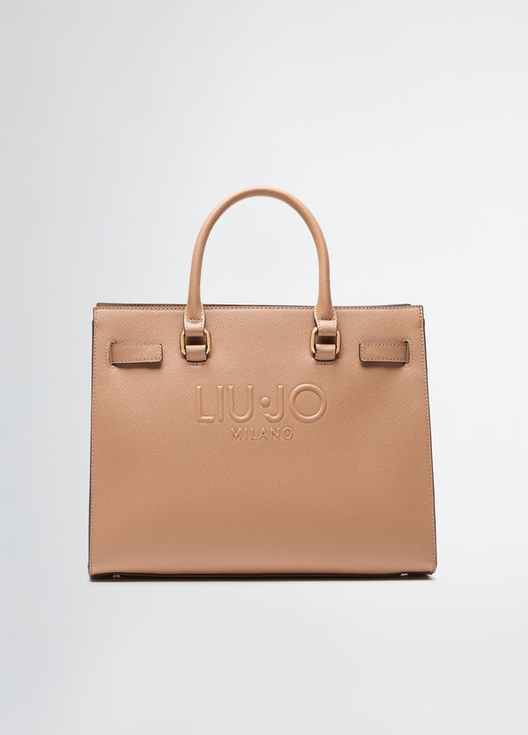 Large tote bag beige Liu Jo - large image number 0