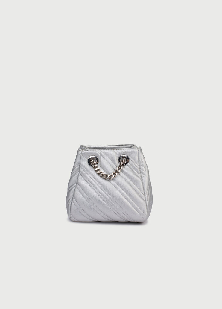 Faux leather bucket bag Silver Liu Jo - large image number 2
