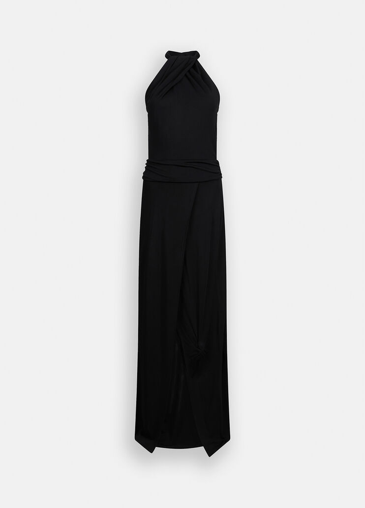 Kleid mit Schal Schwarz Liu Jo - medium Kleid mit Schal Schwarz Liu Jo - medium
