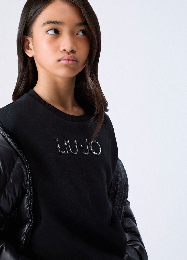 Sweat-shirt avec logo noir Liu Jo - medium