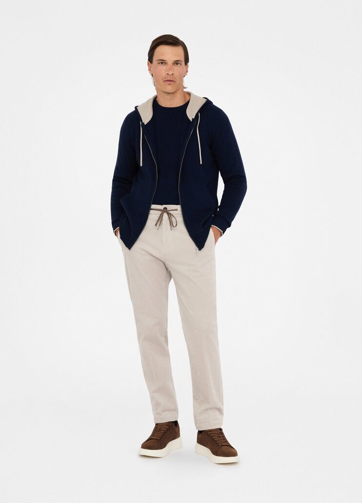 Wool and cashmere jumper with zip dark blue Liu Jo - large image number 5 Wool and cashmere jumper with zip dark blue Liu Jo - large image number 5