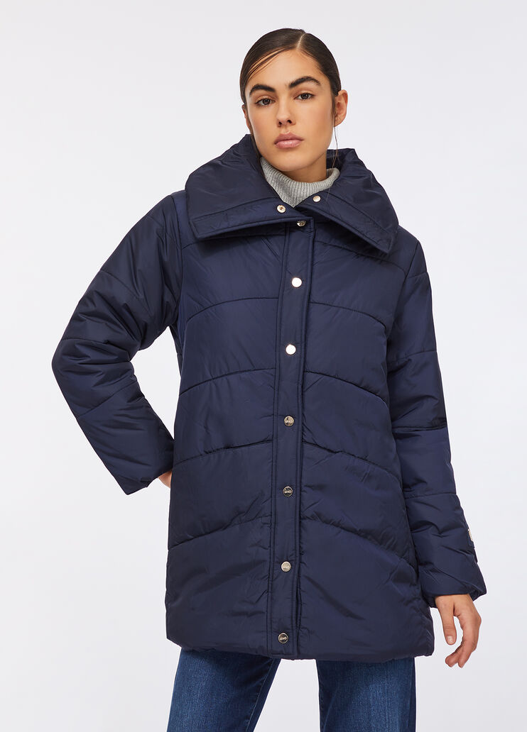 Blouson fourré bleu foncé Liu Jo - large image number 0