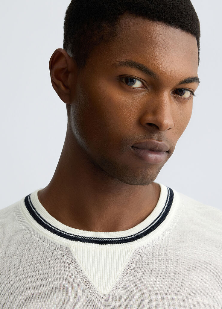 White wool-blend pullover white Liu Jo - large image number 2 White wool-blend pullover white Liu Jo - large image number 2