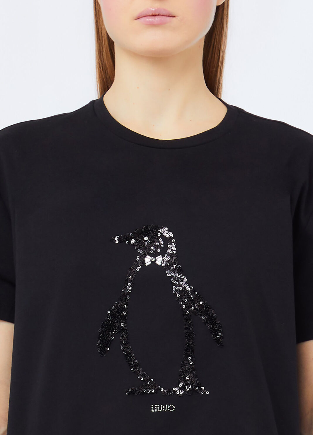 T-Shirt mit Strass Schwarz Liu Jo - large image number 2