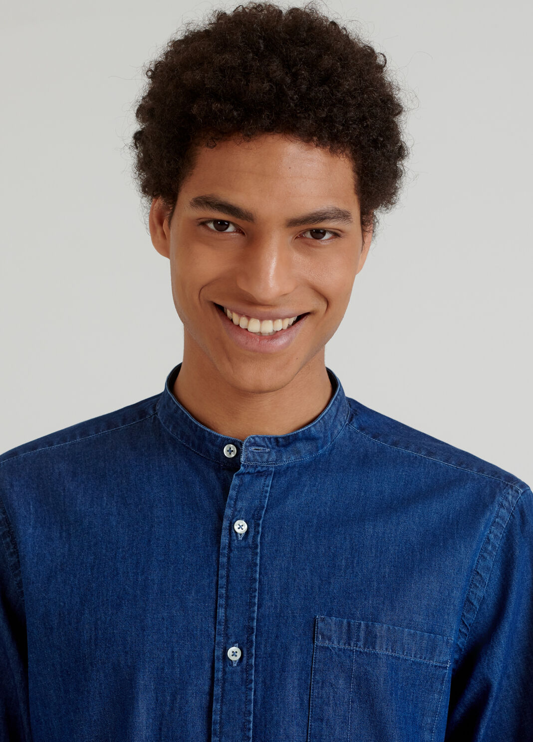 Camisa vaquera con cuello mao  Liu Jo - large image number 4