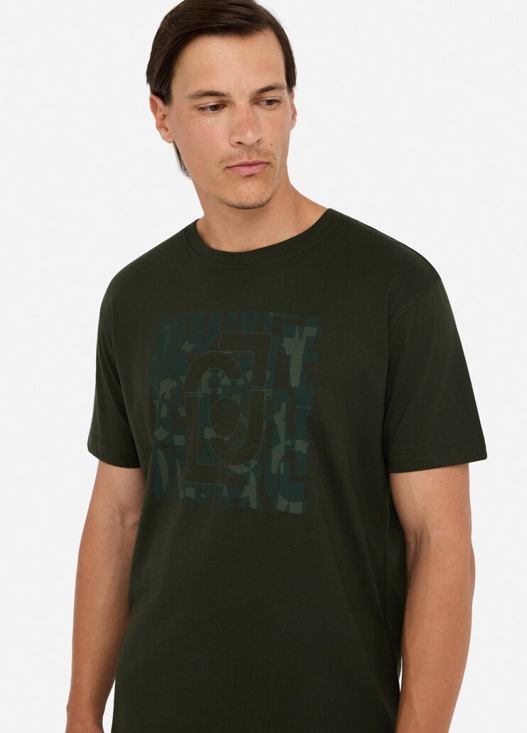 T-shirt with logo moss green Liu Jo - large image number 3 T-shirt with logo moss green Liu Jo - large image number 3