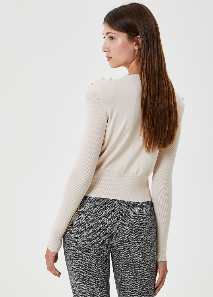 Eco-friendly cardigan White Liu Jo - large image number 1