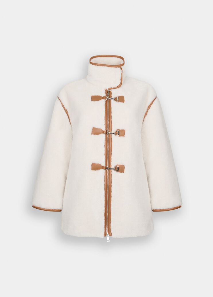 Chaqueta de tejido de peluche beige claro Liu Jo - large image number 6