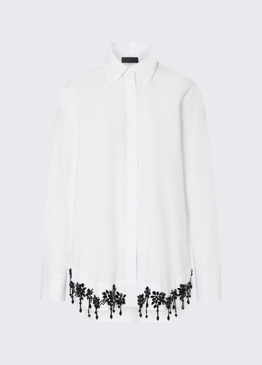 Poplin shirt with embroidery optical white Liu Jo - large image number 6