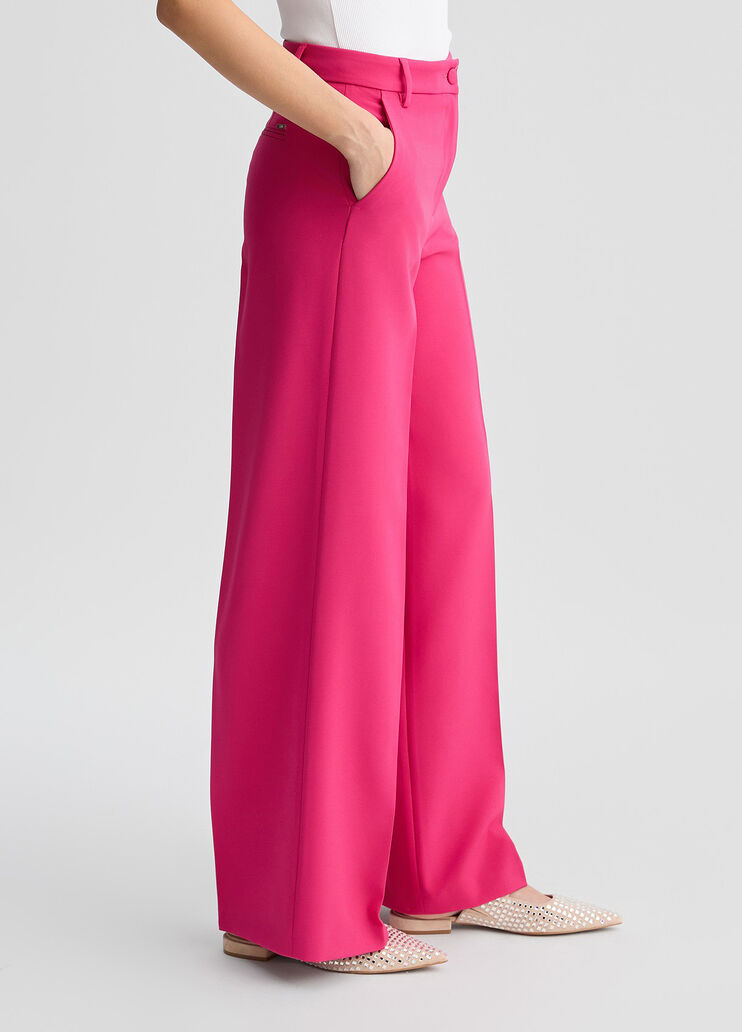 Red palazzo trousers pink Liu Jo - large image number 3