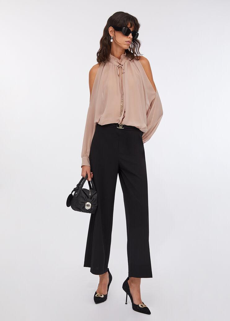 Блузка из жоржета светло-розовый Liu Jo - large image number 5