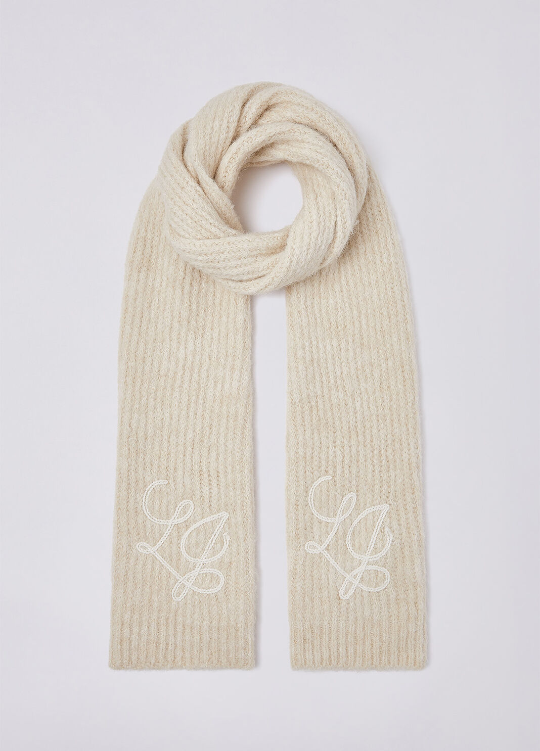 Scarf in a wool blend butter Liu Jo - large image number 1