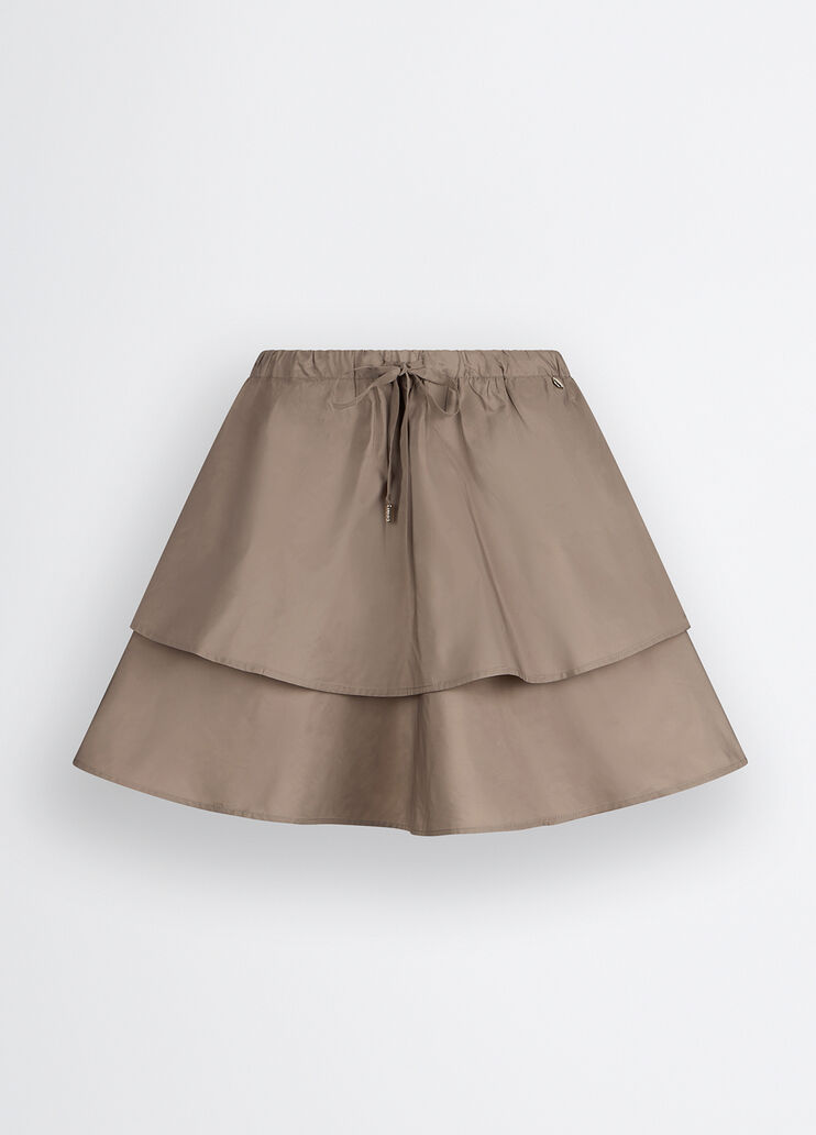 Short taffeta skirt beige Liu Jo - large image number 6 Short taffeta skirt beige Liu Jo - large image number 6