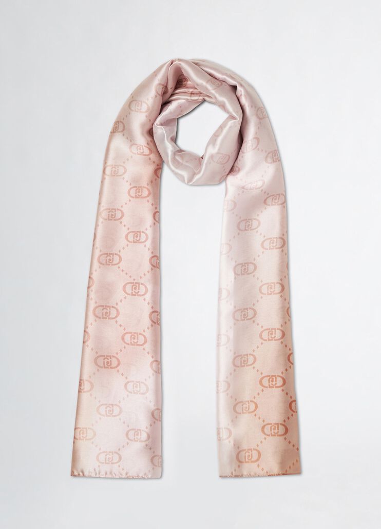 Shawl with logo beige Liu Jo - medium Shawl with logo beige Liu Jo - medium