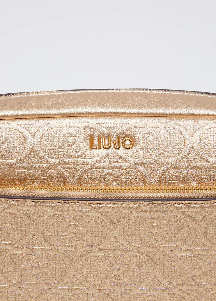Mittelgroße Umhängetasche mit Logo  Gold Liu Jo - large image number 4 Mittelgroße Umhängetasche mit Logo  Gold Liu Jo - large image number 4