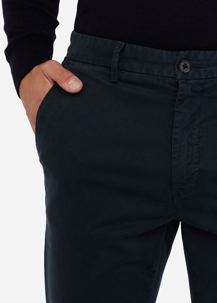 Брюки-чинос из атласа темно-синий Liu Jo - large image number 2
