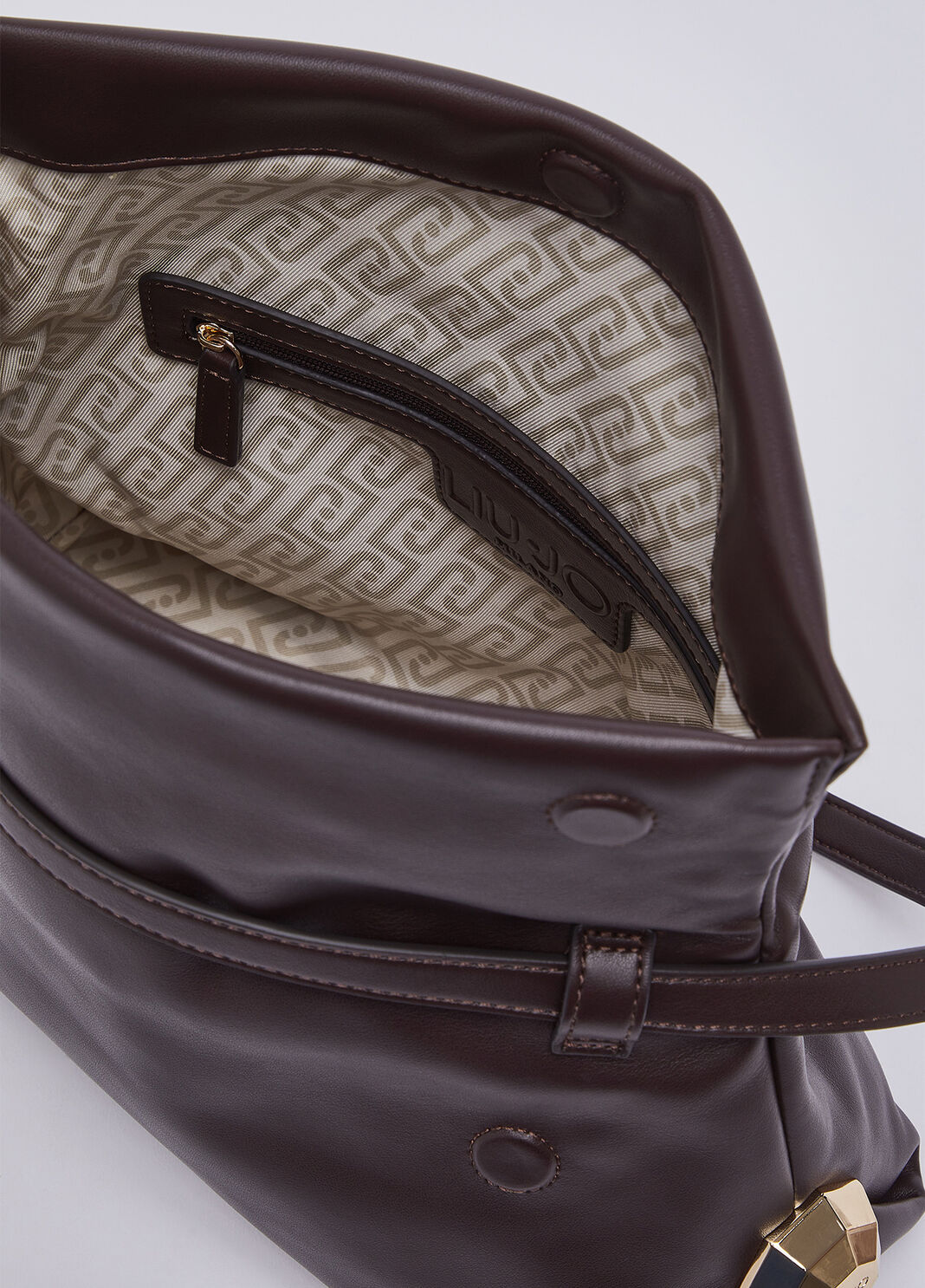 Sac &agrave; &eacute;paule Riccy moyen aubergine Liu Jo - large image number 6