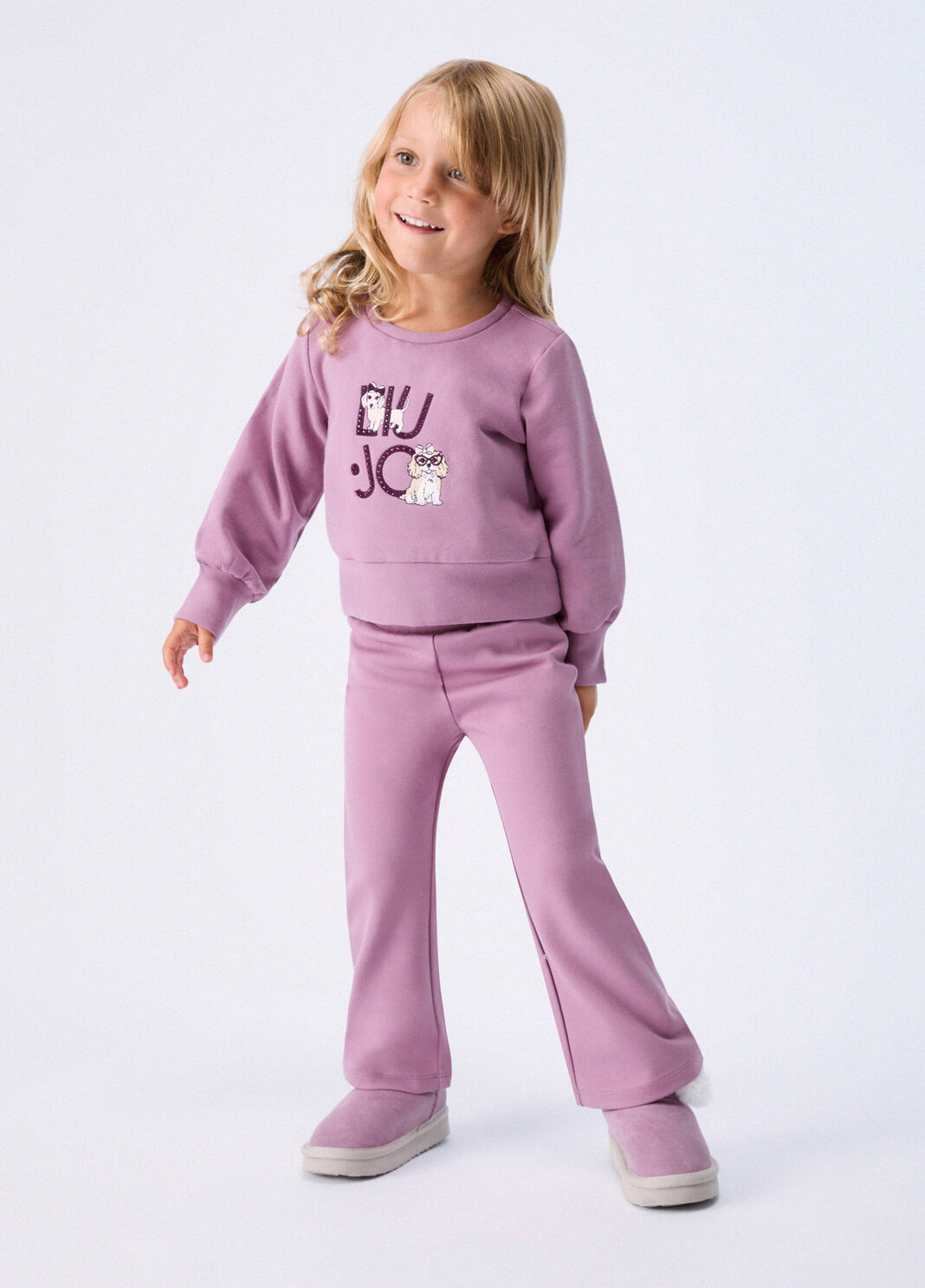Flare pants in Milano stitch orchid Liu Jo - large image number 1