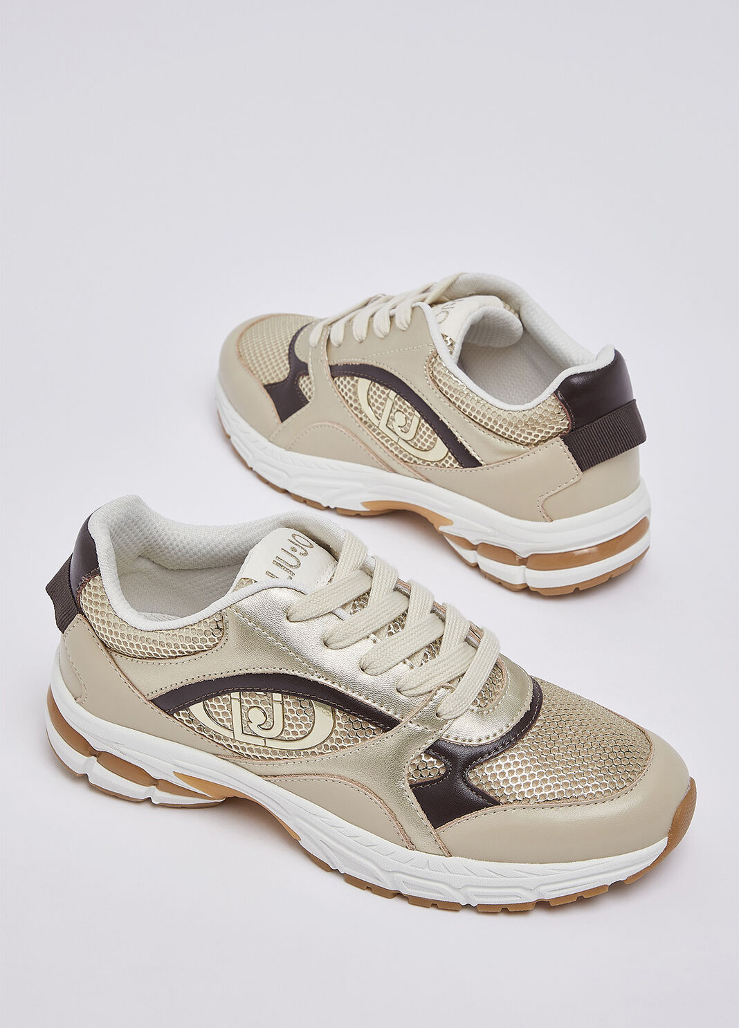 Sneaker aus metallisiertem Mesh Kordel Liu Jo - large image number 7
