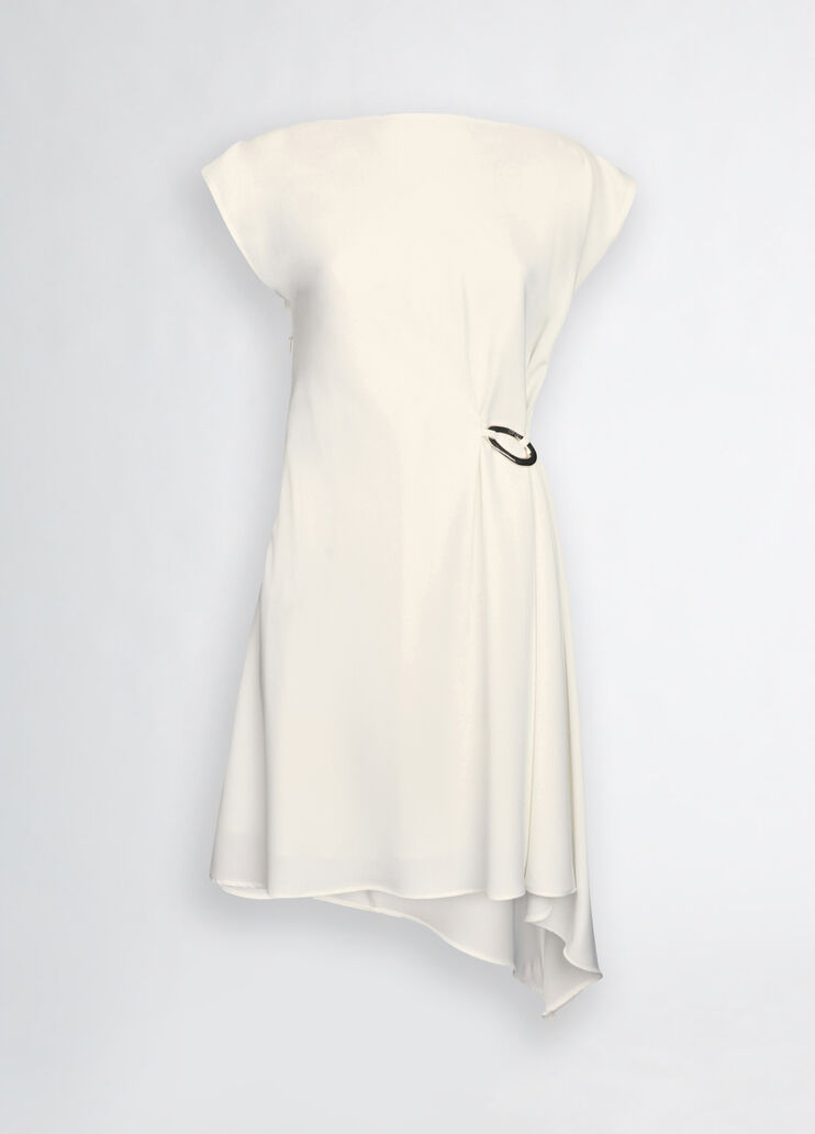 Short white dress with draping white Liu Jo - large image number 6 Short white dress with draping white Liu Jo - large image number 6