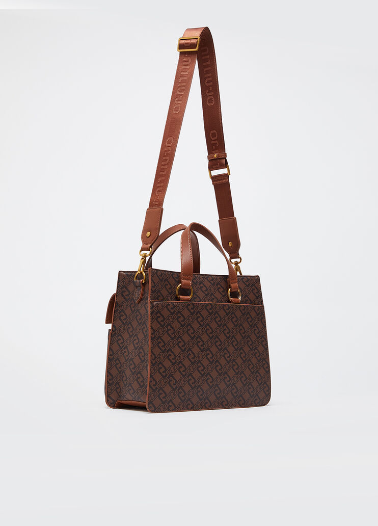 Medium satchel with charm brown Liu Jo - large image number 2