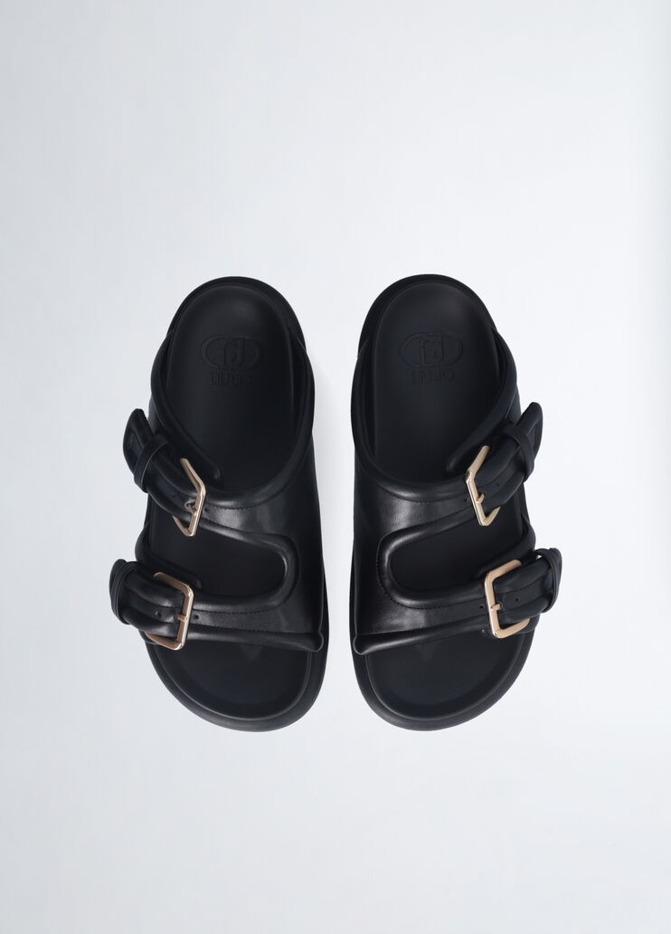Sandals with bold straps black Liu Jo - large image number 3  Sandals with bold straps black Liu Jo - large image number 3