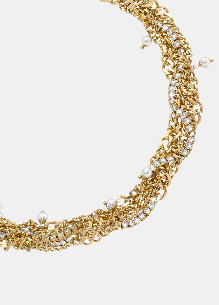 Multi-strand choker with diamantés gold Liu Jo - large image number 2 Multi-strand choker with diamantés gold Liu Jo - large image number 2