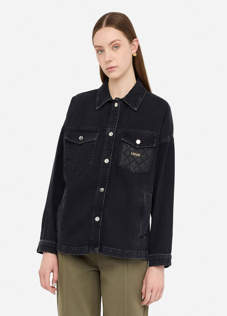 Veste en denim denim noir Liu Jo - medium Veste en denim denim noir Liu Jo - medium