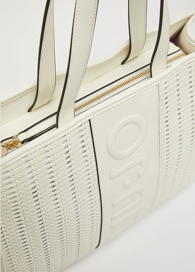 Woven shopping bag white Liu Jo - large image number 4 Woven shopping bag white Liu Jo - large image number 4