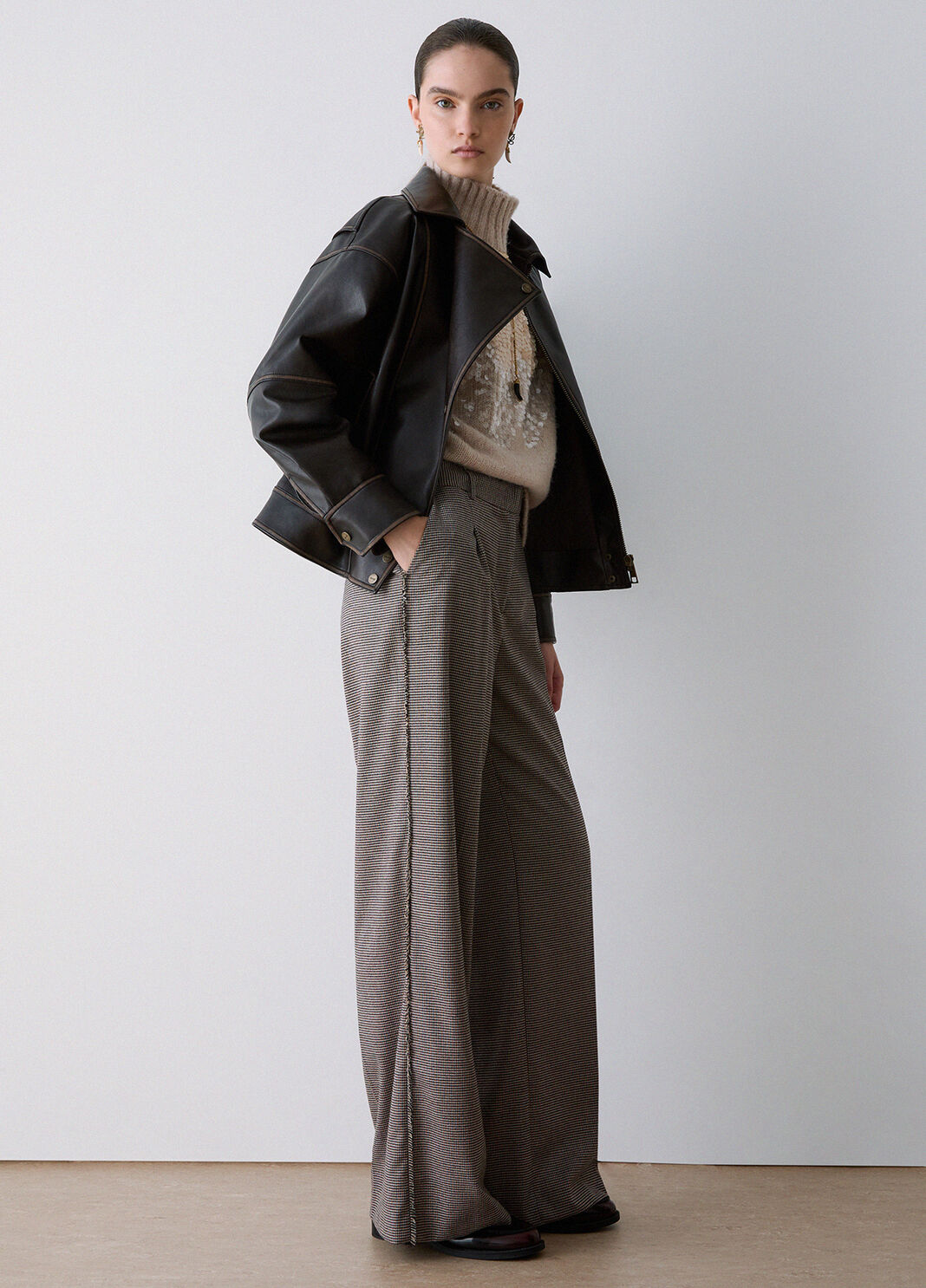 Long trousers in houndstooth houndstooth Liu Jo - large image number 2